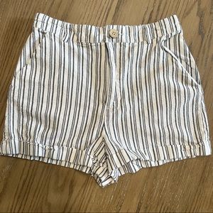 White High Rise shorts